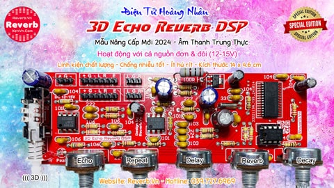 Mạch 3D Echo Reverb 5 Volume